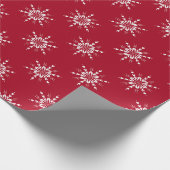 Papier Cadeau Red Snowflake Délice (Coin)