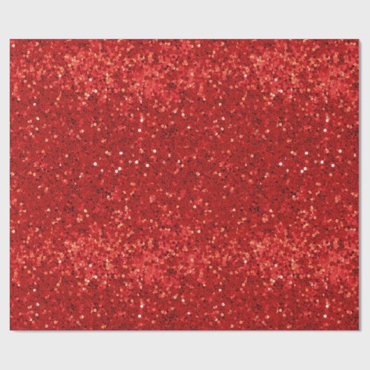 Papier Cadeau Red sparkling glitter pattern (Plat)