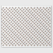 Papier Cadeau Red Speckle Australian Cattle Chig History (Plat)