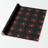 Papier Cadeau Red Starburst (Déroulé)