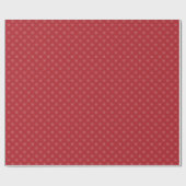 Papier Cadeau Red Stars Jolie moderne Red Christmas (Plat)