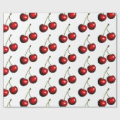 Papier Cadeau Red Sweet Cherries (Plat)