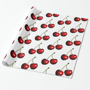 Papier Cadeau Red Sweet Cherries
