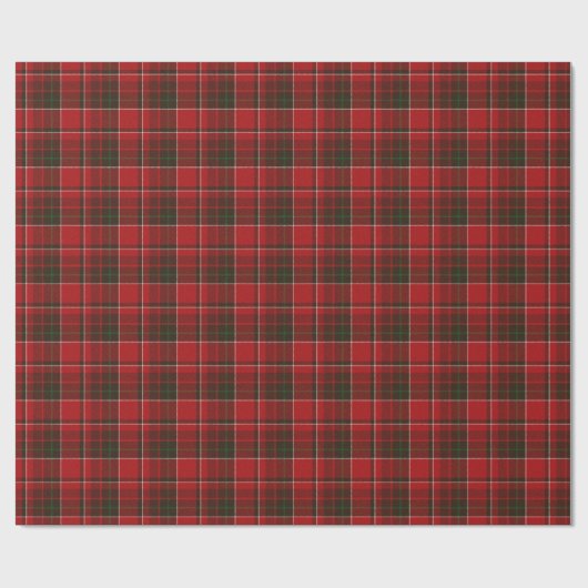 Papier Cadeau Red tartan à damiers motif (Plat)