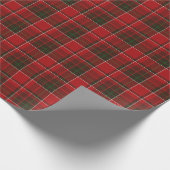 Papier Cadeau Red tartan à damiers motif (Coin)