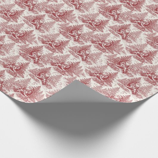 Papier Cadeau Red Toile (Coin)