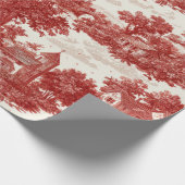 Papier Cadeau Red Toile Countryside Scene (8) (Coin)