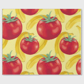 Papier Cadeau Red tomato and fruits seamless pattern designabstr (Plat)
