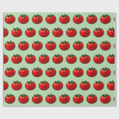 Papier Cadeau Red Tomato Whimsical Custom Art (Plat)