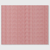 Papier Cadeau Red & White Wonky Stripes (Plat)