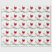 Papier Cadeau Red Wine Christmas (Plat)
