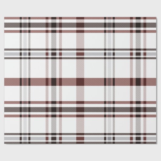 Papier Cadeau Red Winter Plaid (Plat)