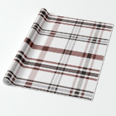 Papier Cadeau Red Winter Plaid (Déroulé)
