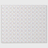 Papier Cadeau Red Yellow Blue Numbers (Plat)