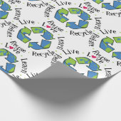 Papier Cadeau Réduire la réutilisation du recyclage (Coin)