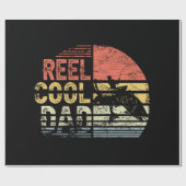 Papier Cadeau Reel Cool papa pêcheur (Plat)