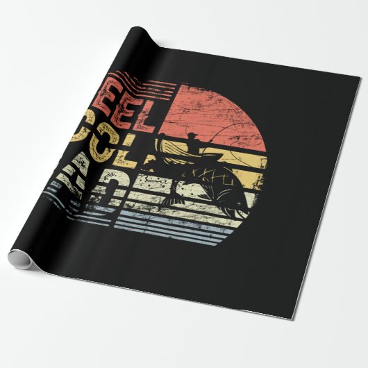 Papier Cadeau Reel Cool papa pêcheur (Déroulé)