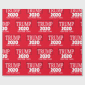Papier Cadeau Réélire Trump 2020 quatre ans de plus (Plat)