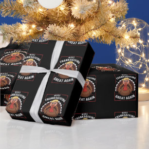 Papier Cadeau Refaire Thanksgiving Great Again Trump Dinde
