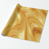 Papier Cadeau Reflet de couleur or (Déroulé)