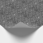 Papier Cadeau Réflexions Légères Sur L'Eau : Noir & Blanc (Coin)
