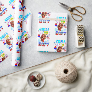 Papier Cadeau Refroidir le 4ème dehors