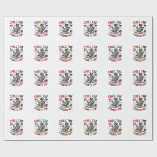 Papier Cadeau Refroidir le quatrième Turtle Summer Holiday Shirt