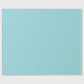 Papier Cadeau Refroidissement Aquarelle Bleu Couleur Solide Impr (Plat)