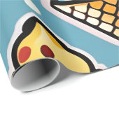 Papier Cadeau Refroidissement - Vibrant cône de crème glacée (Coin rond)