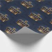 Papier Cadeau Regal Blue Crown Series (Coin)