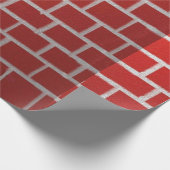 Papier Cadeau Regard de cheminée de brique rouge (Coin)