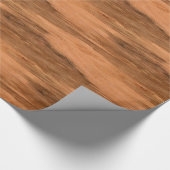 Papier Cadeau Regard du bois de grain d'eucalyptus naturel (Coin)