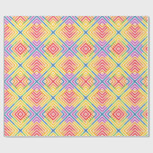 Papier Cadeau Regenbogen Muster Grafisch (Plat)