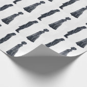 Papier Cadeau Regency Couple: Darcy and Elizabeth Silhouette (Coin)