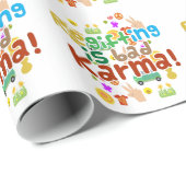 Papier Cadeau Regifting est mauvais karma (Coin rond)