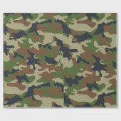 Papier Cadeau Région boisée Camo (Plat)
