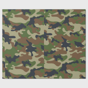 Papier Cadeau Région boisée Camo