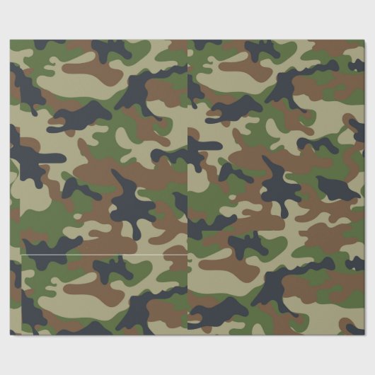 Papier Cadeau Région boisée Camo (Couture)