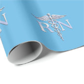 Papier Cadeau Regised Nurse RN (Coin rond)