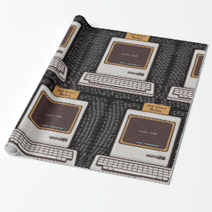 Papier Cadeau Règles Ancienne École Jeu Rétro Informatique Termi