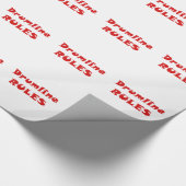 Papier Cadeau Règles de Drumline (Coin)
