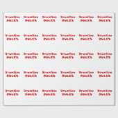 Papier Cadeau Règles de Drumline (Plat)