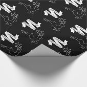 Papier Cadeau Reindeer de la carte à mâchoires (Coin)