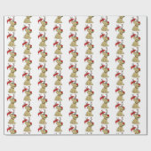 Papier Cadeau Reindeer Dog Christmas (Plat)