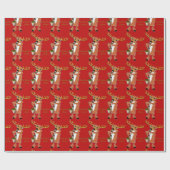 Papier Cadeau Reindeer Jazz Wrapper Paper (Plat)