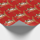 Papier Cadeau Reindeer Jazz Wrapper Paper (Coin)