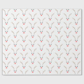 Papier Cadeau Reindeer Kid's Wrapping Paper (Plat)
