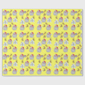 Papier Cadeau Reindeer Noël Santa Claus Elf Wrapper Papier (Plat)