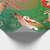 Papier Cadeau Reindeer Père Noël de Noël (Coin)