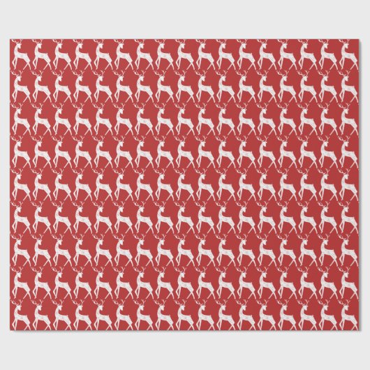 Papier Cadeau Reindeer & Snowflakes Reindeer Crossing Noël (Plat)